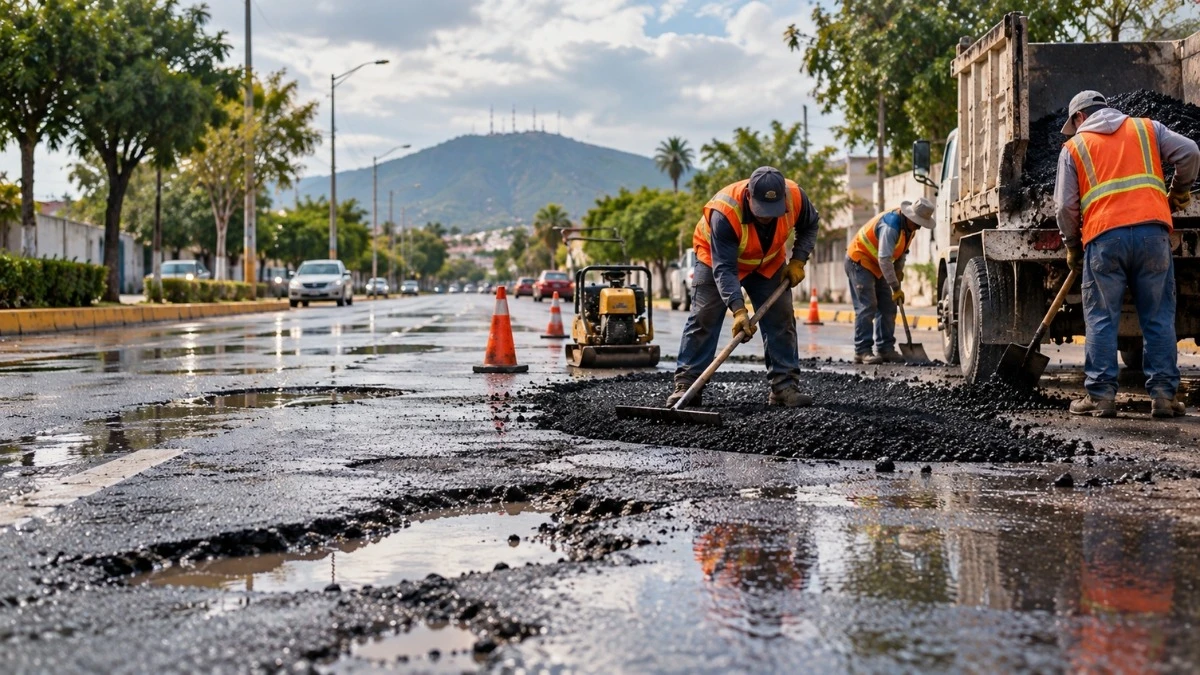 Baches tras las lluvias: estas son las calles que ya reparan en Victoria