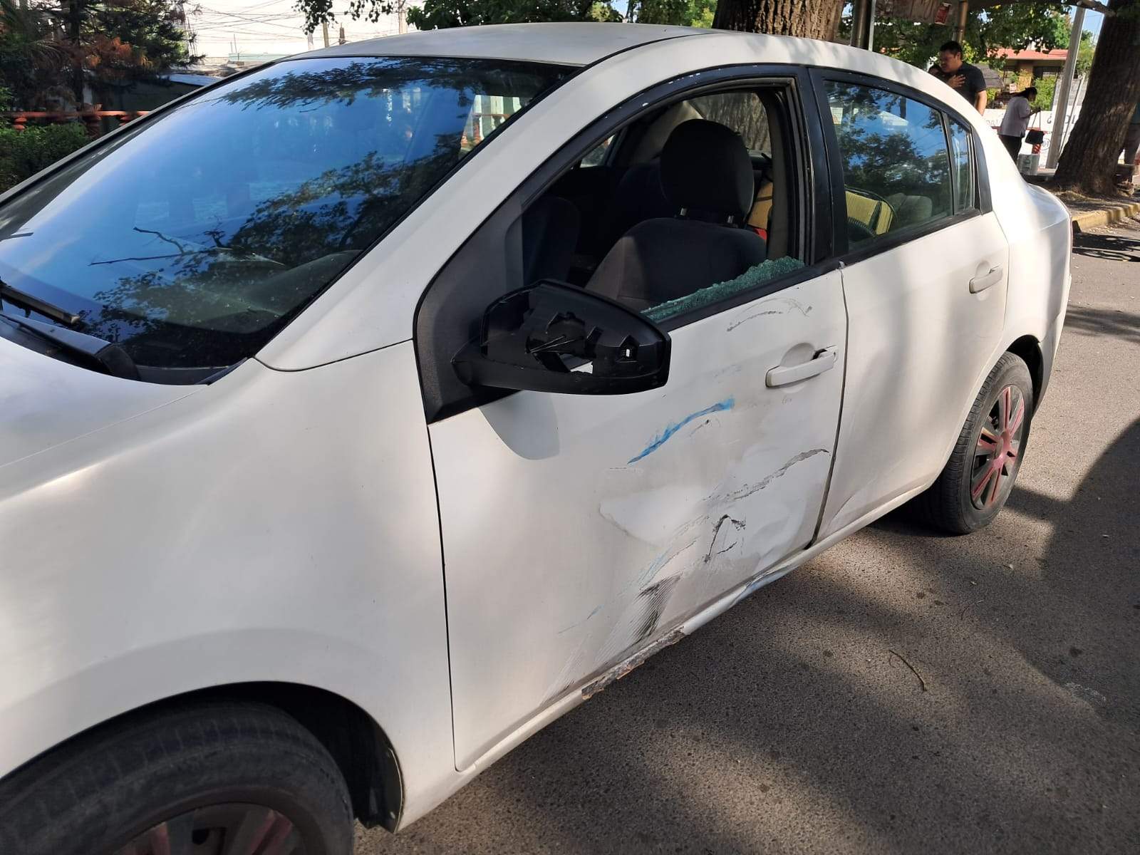 Automovilista provoca choque con motociclista en Ciudad Victoria