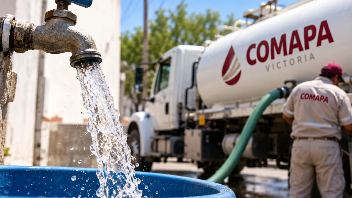 Cinco sectores de Ciudad Victoria, ante una suspensión de agua este 12 de octubre