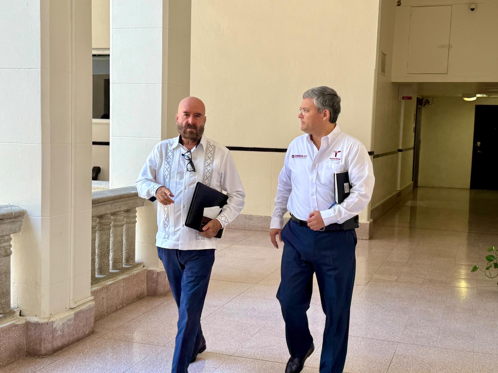 Reunión sobre Comapas Tamaulipas entre Recursos Hidráulicos y Finanzas del estado