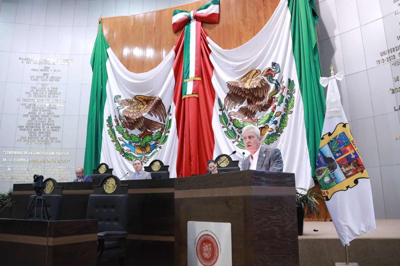 Fachada del Congreso de Tamaulipas donde se presentó iniciativa contra deudores alimentarios en Tamaulipas