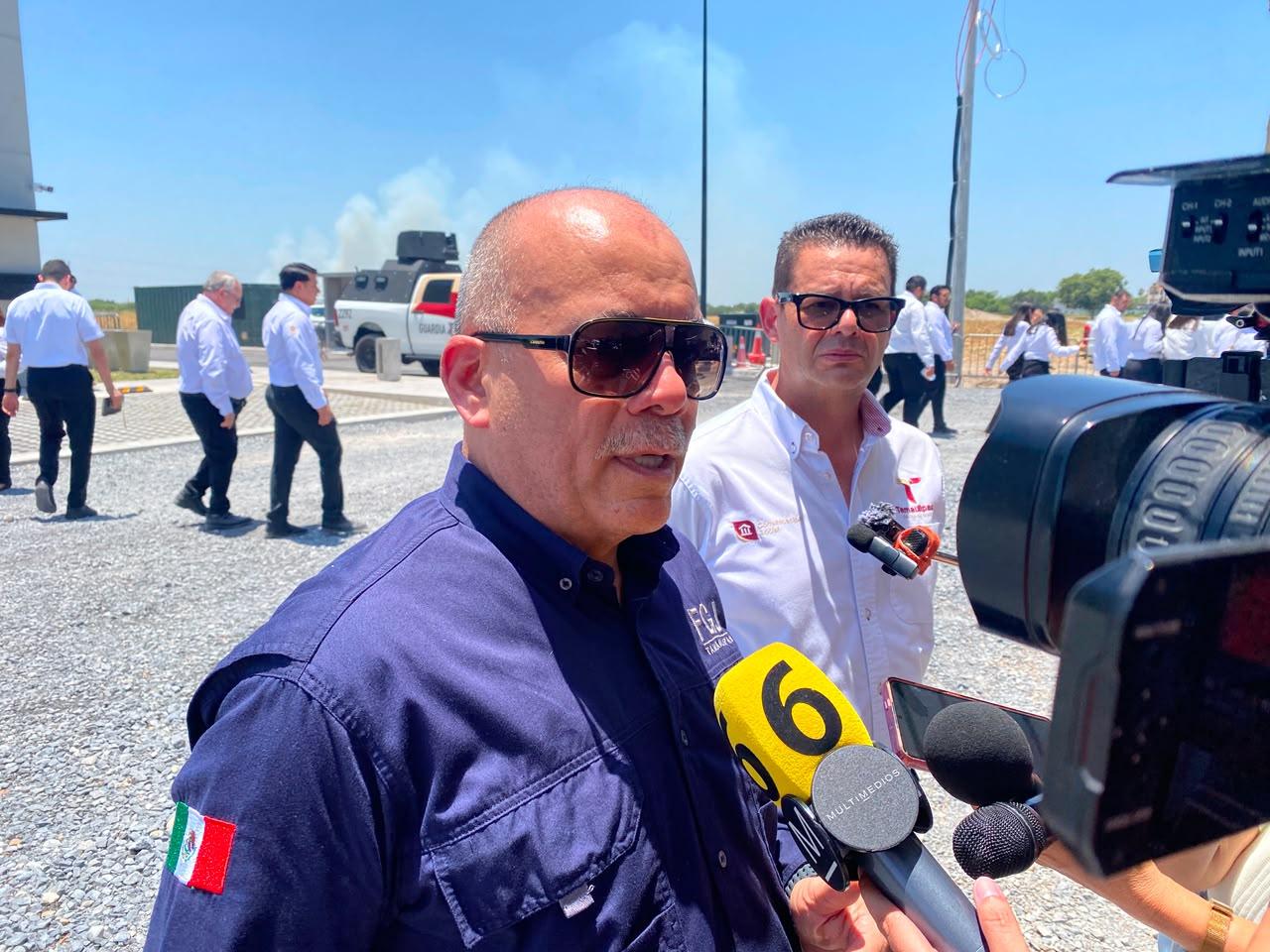 Fiscal Jesús Eduardo Govea Orozco durante comunicado sobre feminicidio de Dafne en Ciudad Madero, Tamaulipas