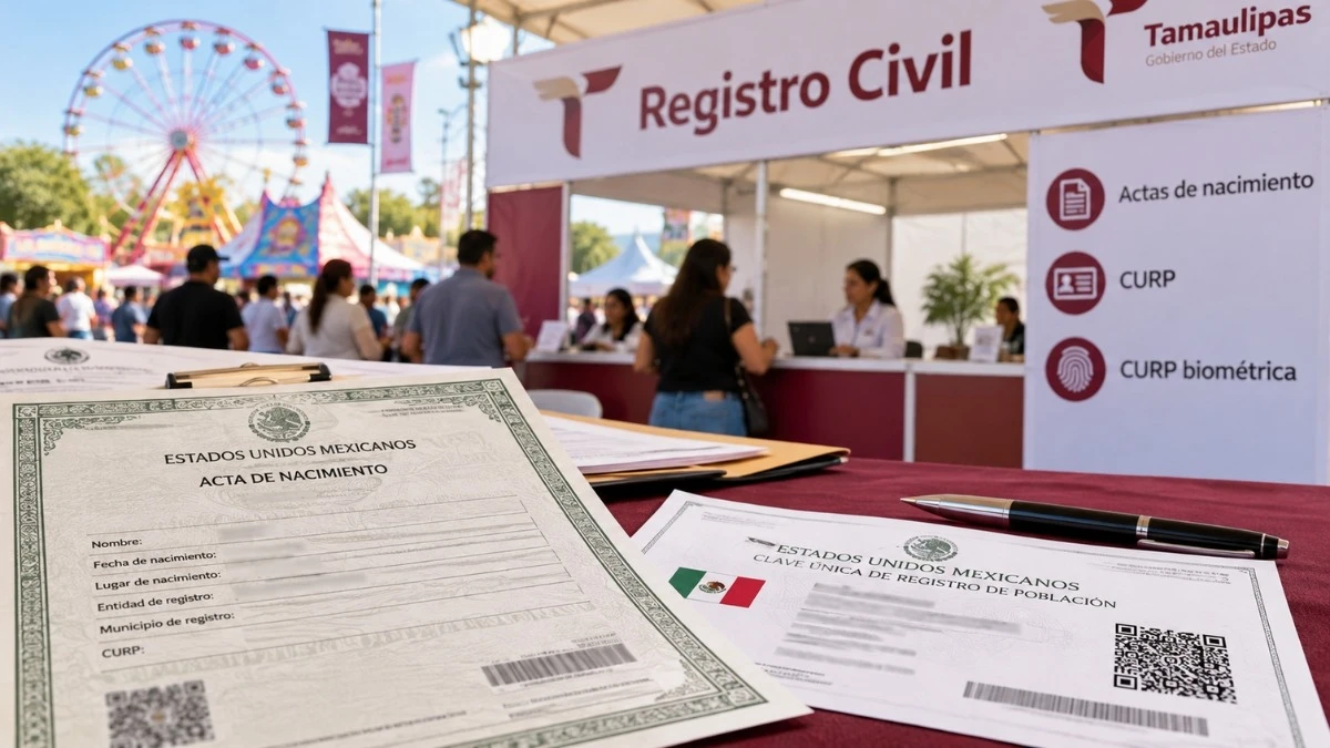 Feria Tamaulipas 2026: cuánto cuestan las actas de nacimiento y qué trámites habrá