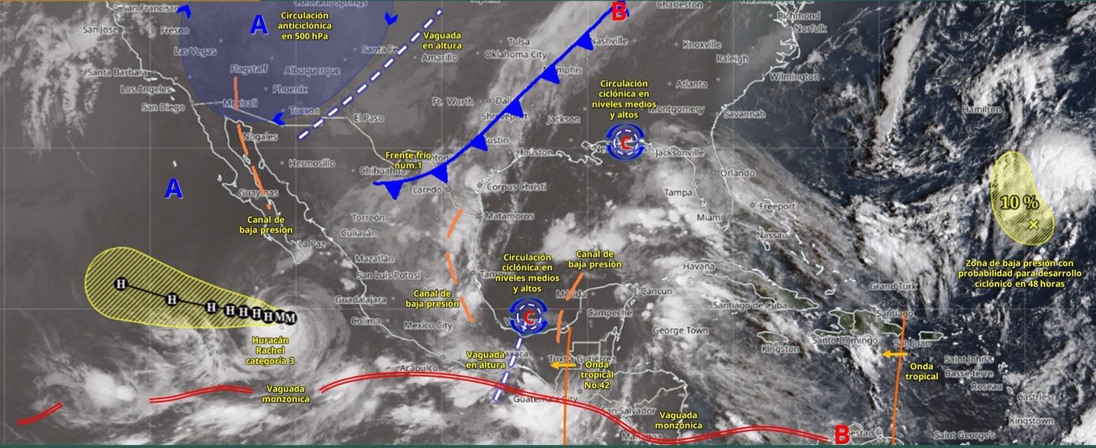 Frente frío número 1 provocará lluvias intensas en Tamaulipas
