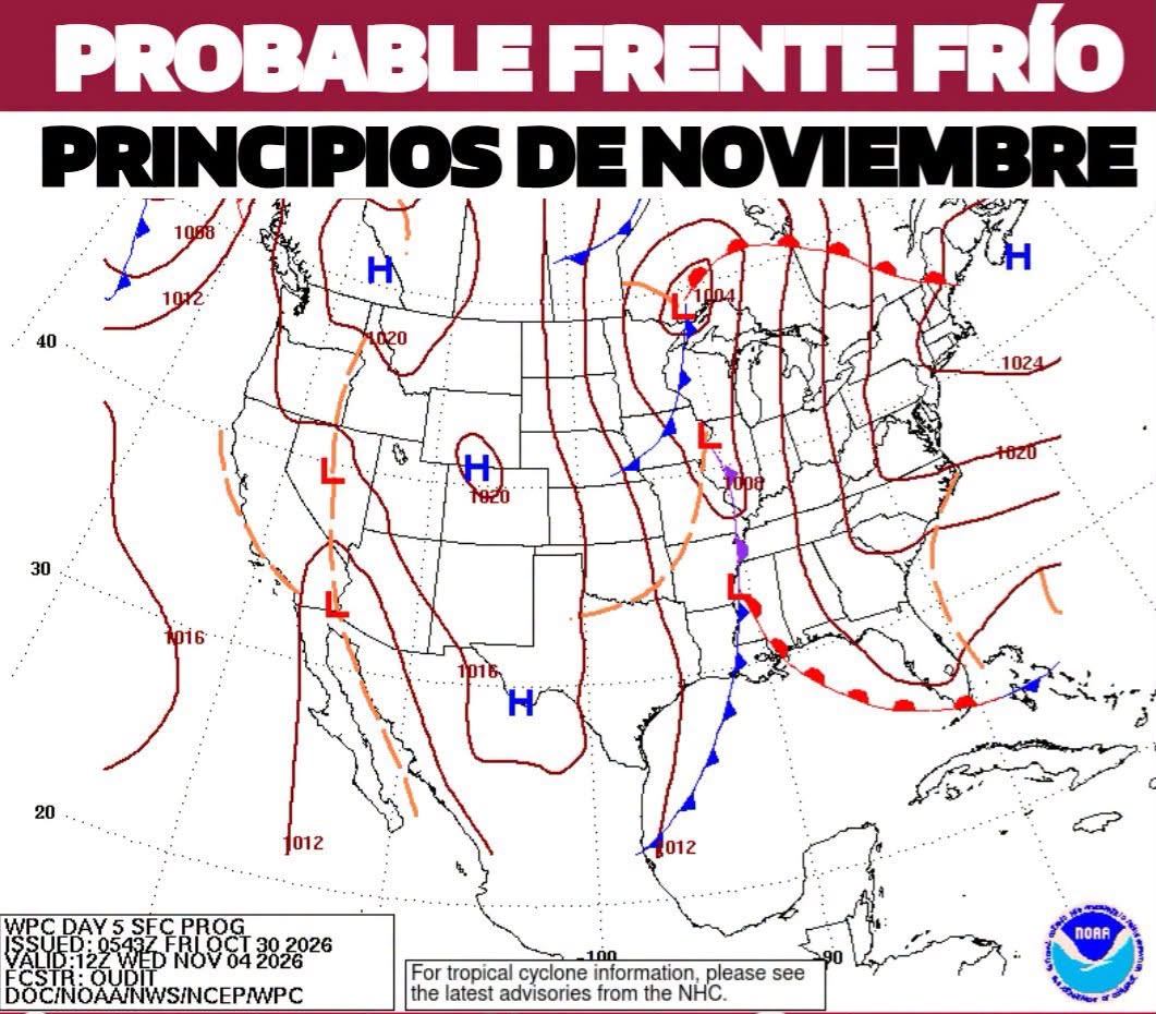 Anticipan leve descenso de temperatura por frente frío en Tamaulipas