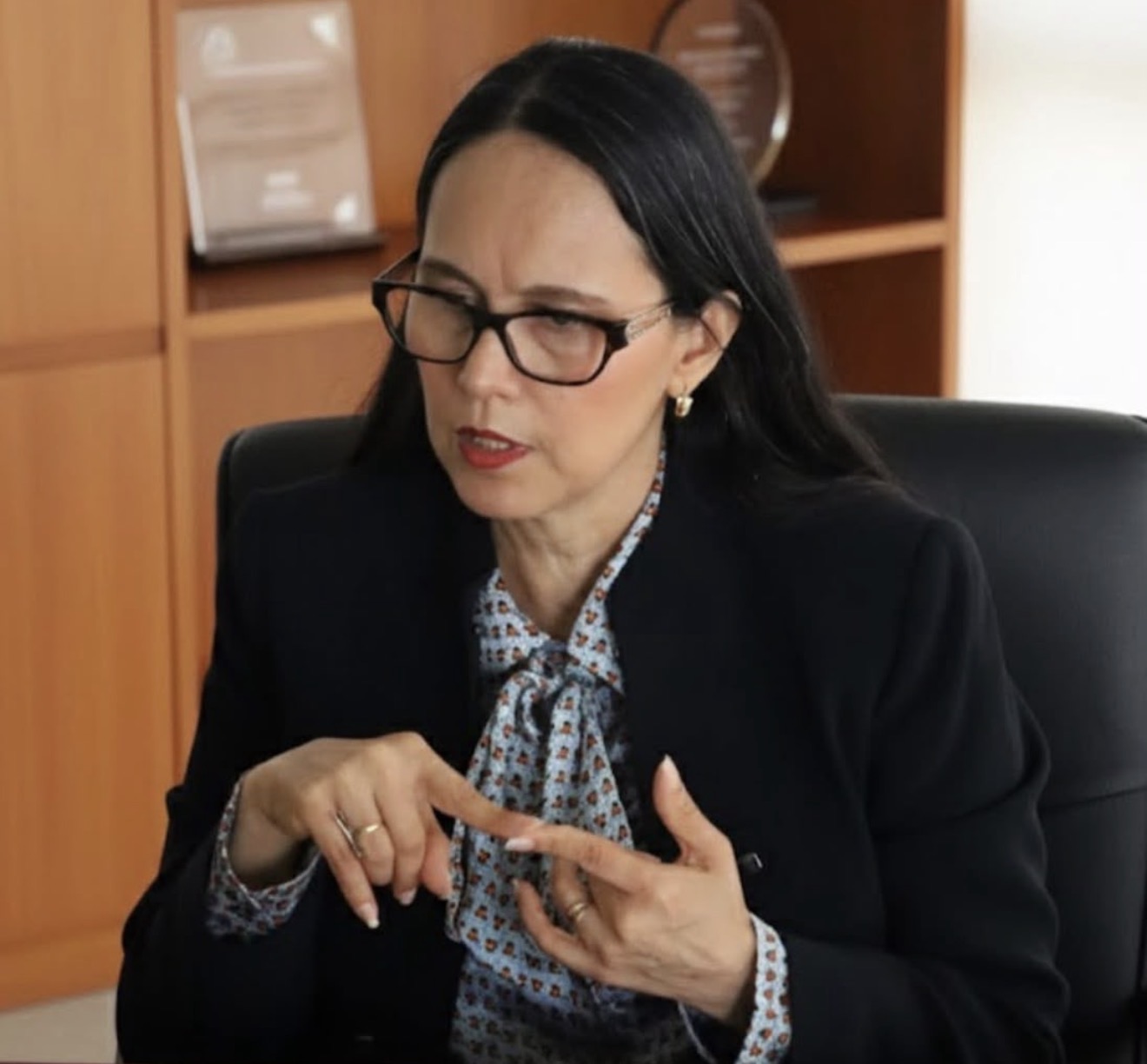 Norma Angélica Pedraza Melo, titular de la Secretaría Anticorrupción de Tamaulipas, informa sobre las inhabilitaciones a servidores públicos