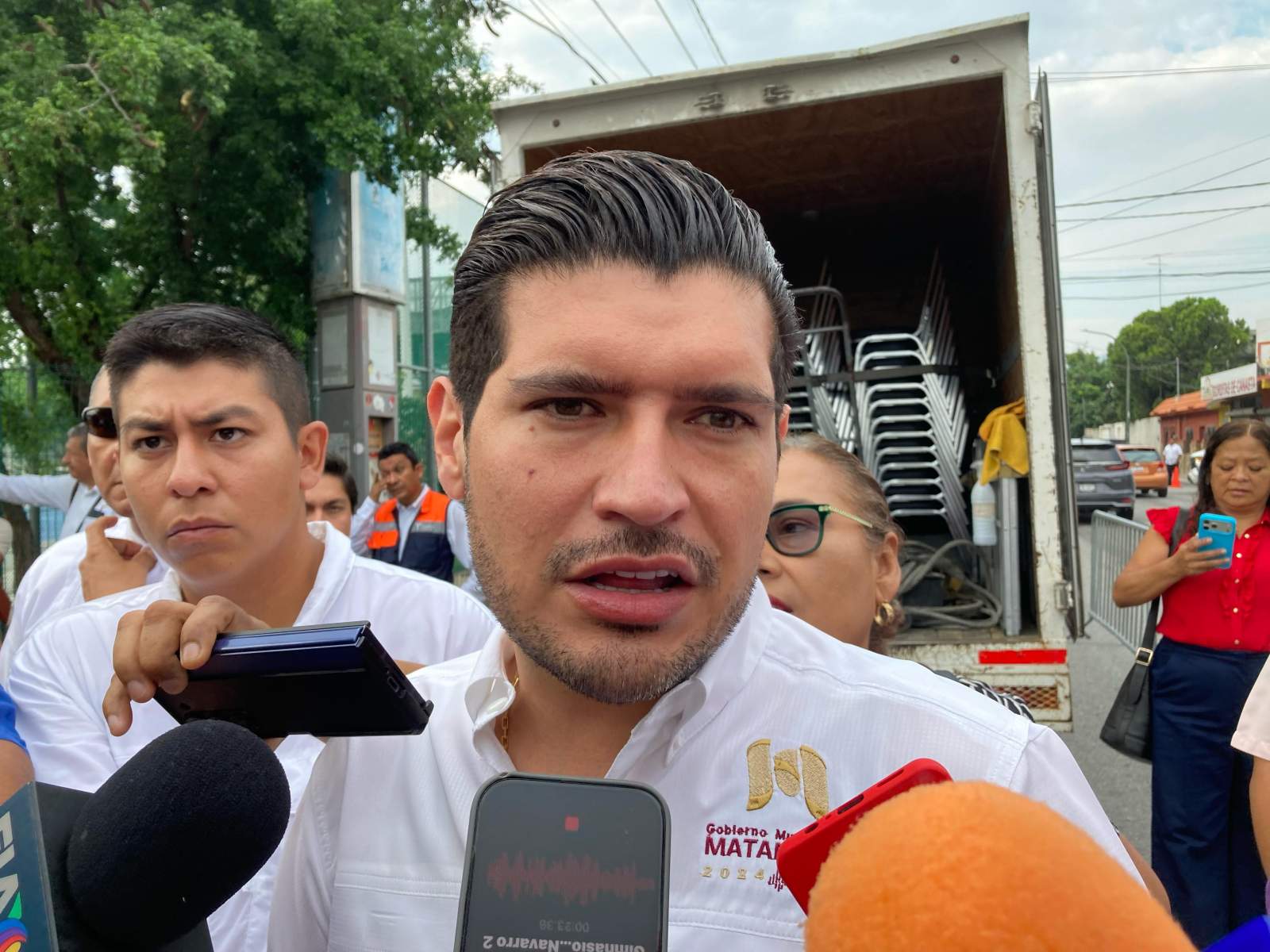 Alcalde de Matamoros José Alberto Granados Fávila presenta avances de la JAD Matamoros en recuperación de adeudos y rehabilitación de red hidráulica