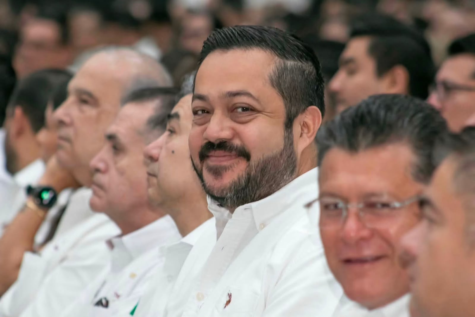 Rómulo Pérez Sánchez, presidente del Consejo Estatal de Morena en Tamaulipas, durante declaraciones sobre candidaturas 2027