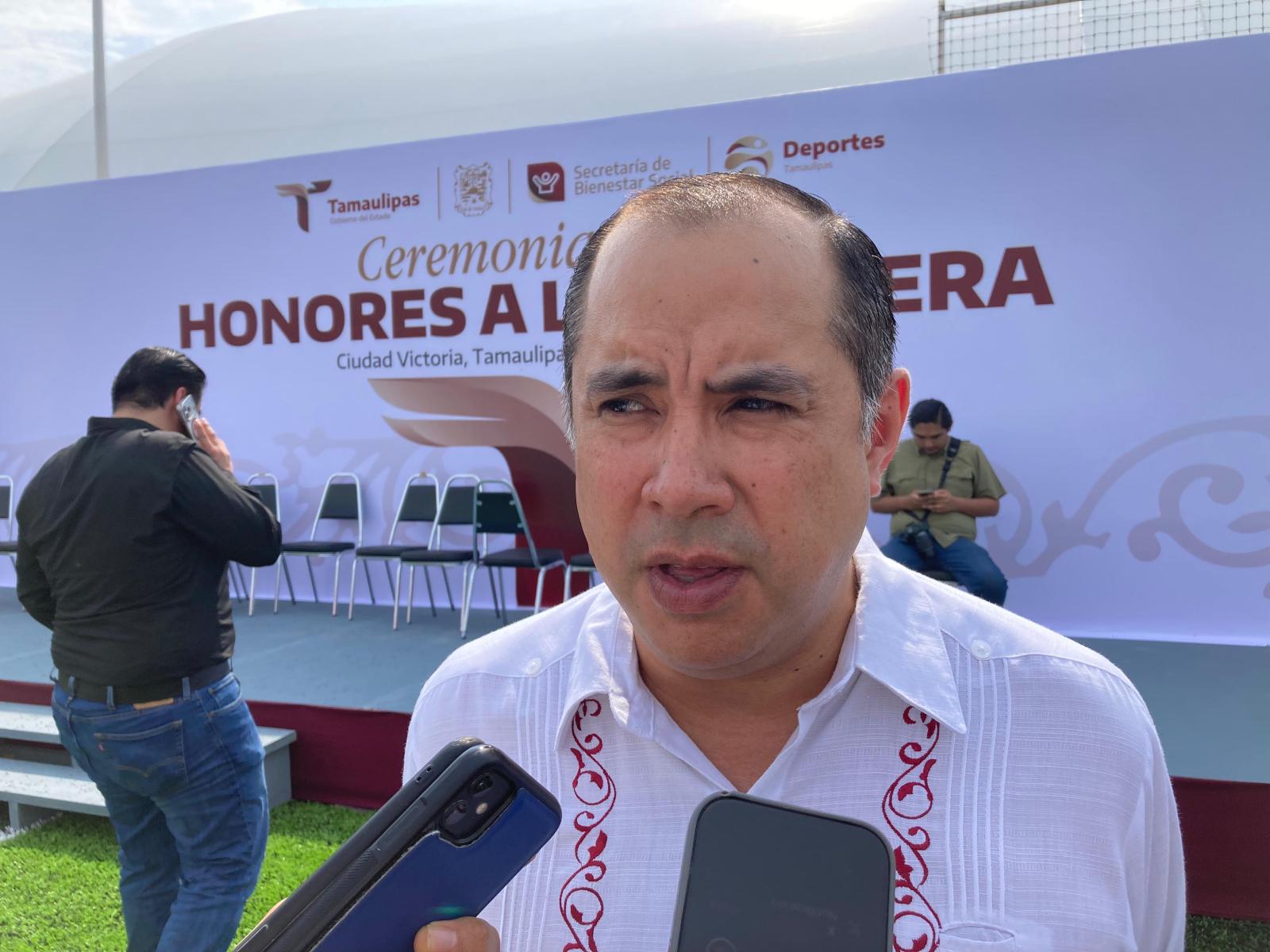 Carlos Irán Ramírez González, secretario de Finanzas de Tamaulipas, durante conferencia sobre participaciones federales 2027