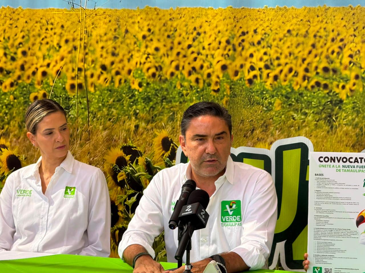 Manuel Muñoz Cano, dirigente del Partido Verde Ecologista en Tamaulipas, habla sobre la coalición con Morena para el proceso electoral 2027.