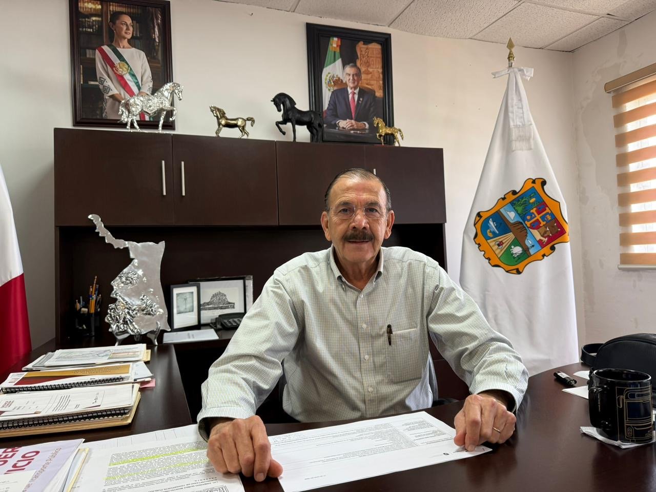Concesionarios del transporte público en Tamaulipas durante proceso de regularización de adeudos fiscales, Ciudad Victoria 2026