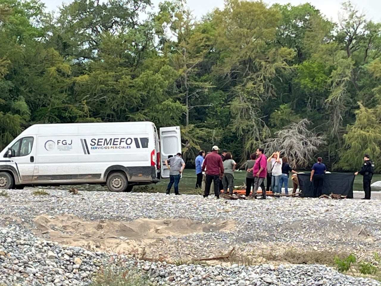 Operativo de búsqueda en el río Purificación, Tamaulipas, donde hallaron sin vida a madre e hijo