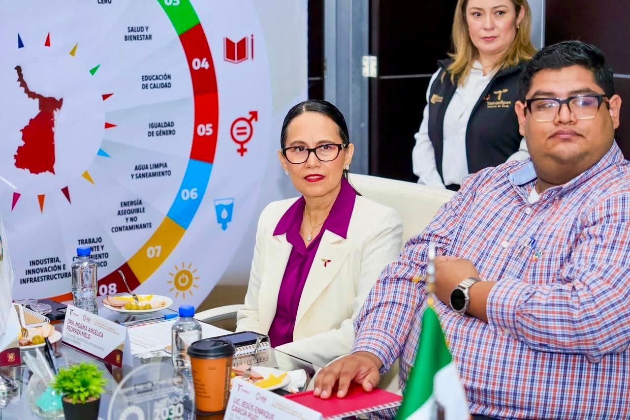 Norma Angélica Pedraza Melo, titular de la Secretaría de Anticorrupción de Tamaulipas, durante declaraciones sobre solicitudes de información reservadas