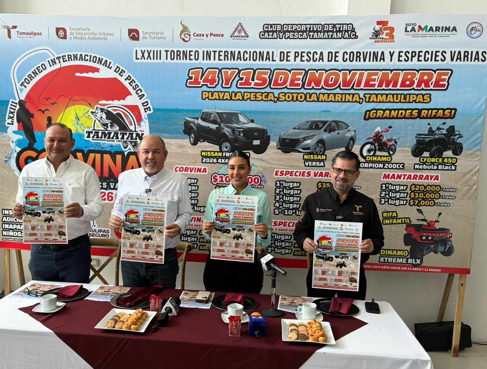 Todo listo para el 73 Torneo Internacional de Pesca de Corvina en La Pesca