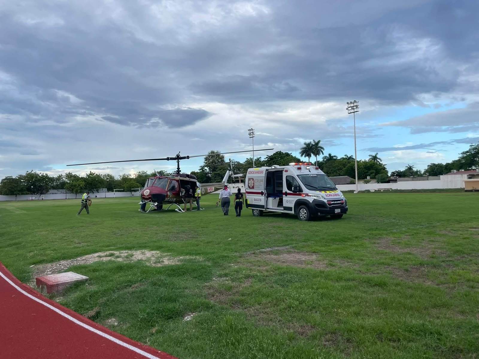 Trasladan en helicóptero a menor de Ciudad Mante a Ciudad Victoria para atención especializada