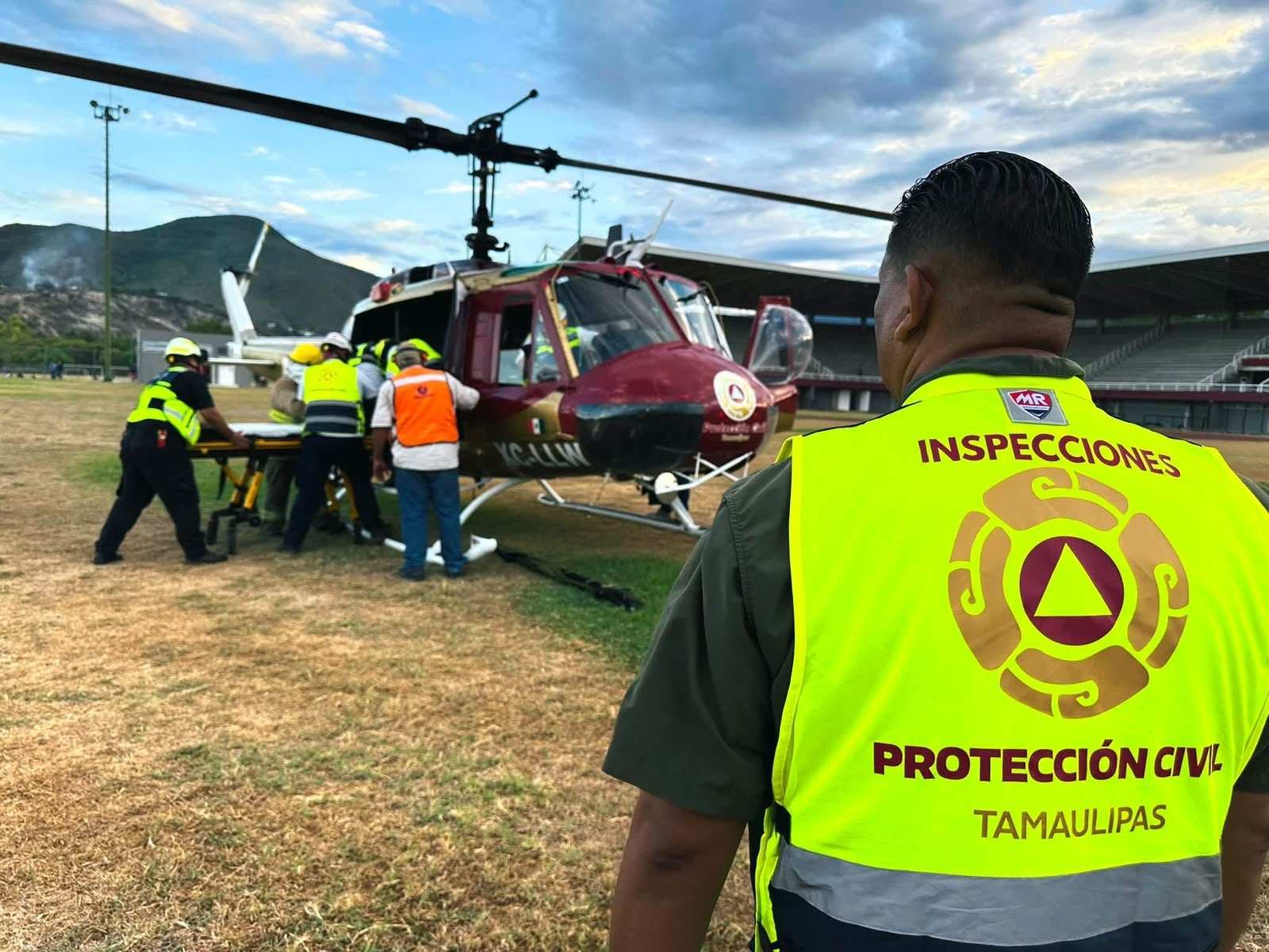Trasladan en helicóptero a menor de Ciudad Mante a Ciudad Victoria para atención especializada
