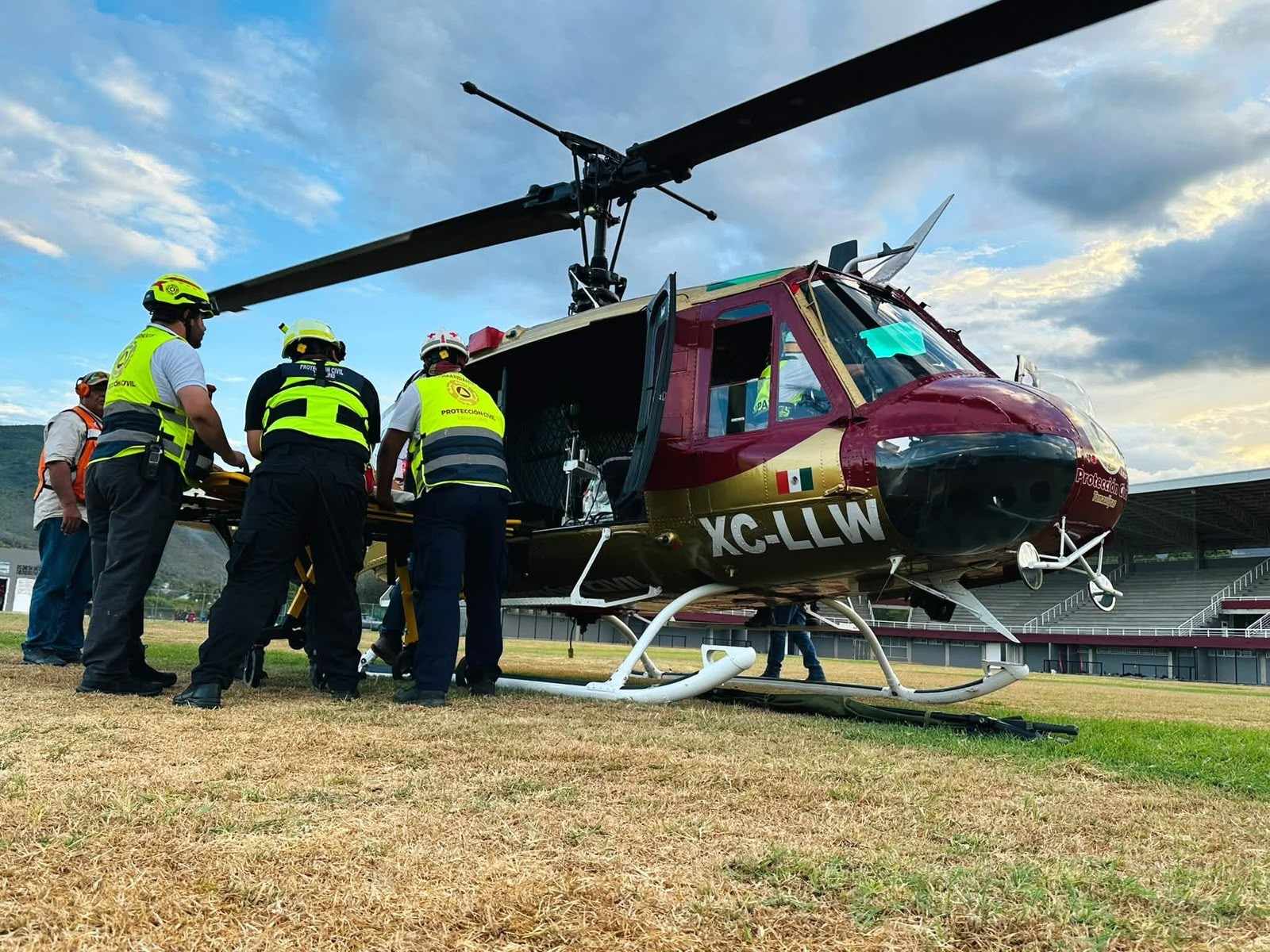 Trasladan en helicóptero a menor de Ciudad Mante a Ciudad Victoria para atención especializada