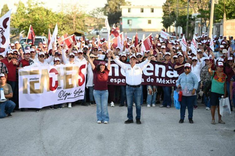 Lleva Olga Sosa mensaje de esperanza a familias de Ciudad Victoria