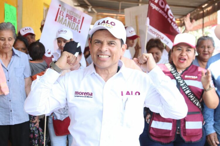 Va Lalo Gattás con paso firme a la reelección.