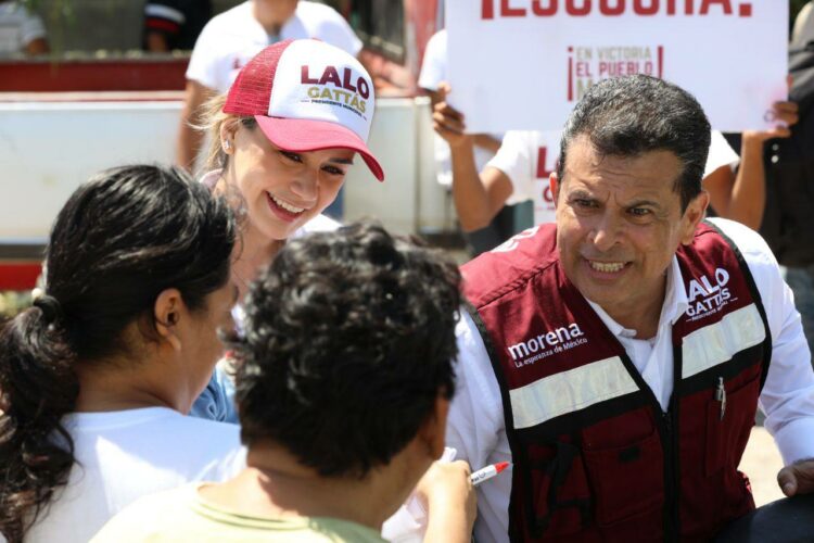 Crece ola guinda en Victoria y fortalece a Lalo Gattás