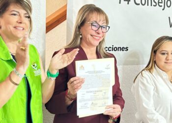 Blanca Anzaldúa recibió constancia de mayoría de votos, misma que la convierte en ganadora del distrito XlV