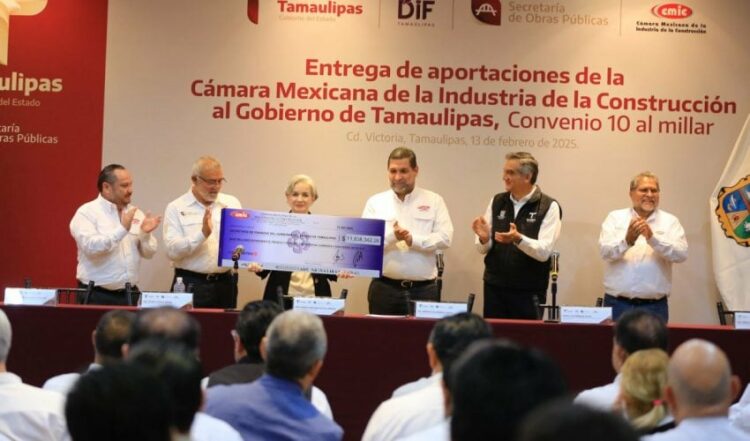 Presidente de la CMIC reconoce liderazgo del Gobierno de Tamaulipas