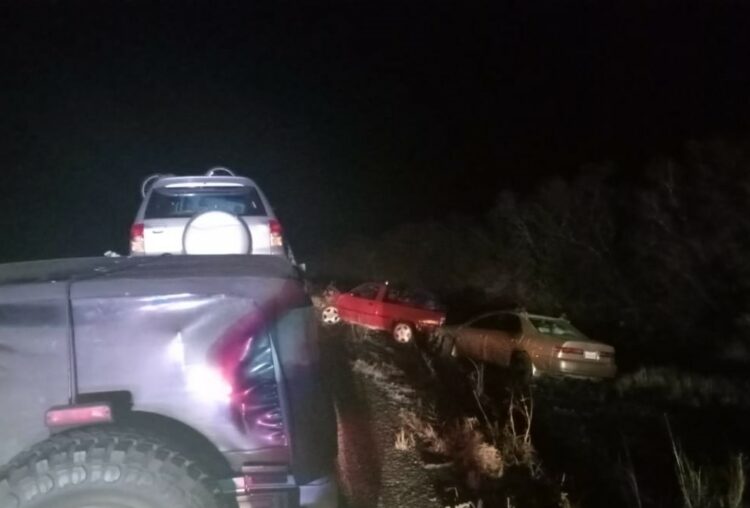 Encontronazo en tramo carretero Padilla-Jiménez