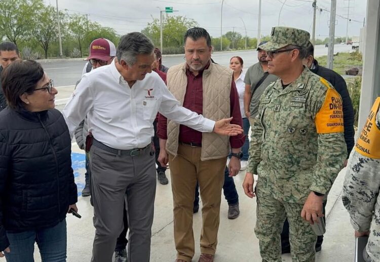 Gobernador Américo Villarreal llega a Reynosa para evaluar daños por lluvias