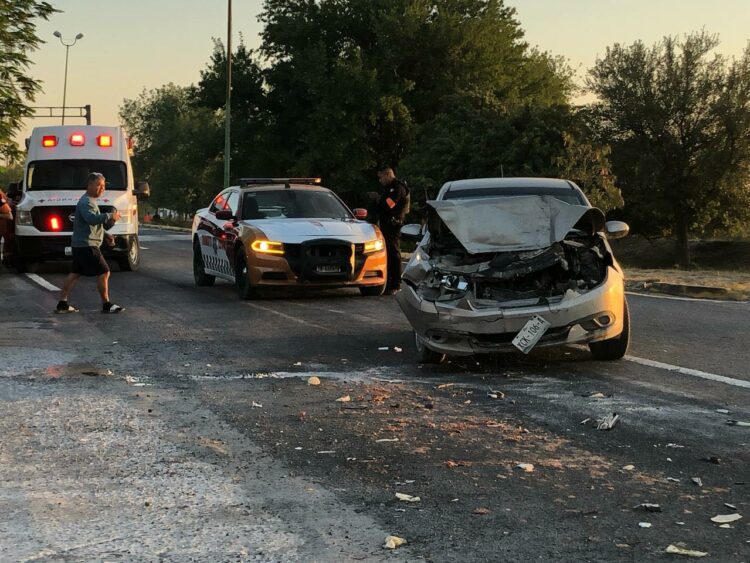 No llegó la barbacoa a su destinto tras fuerte choque por alcance